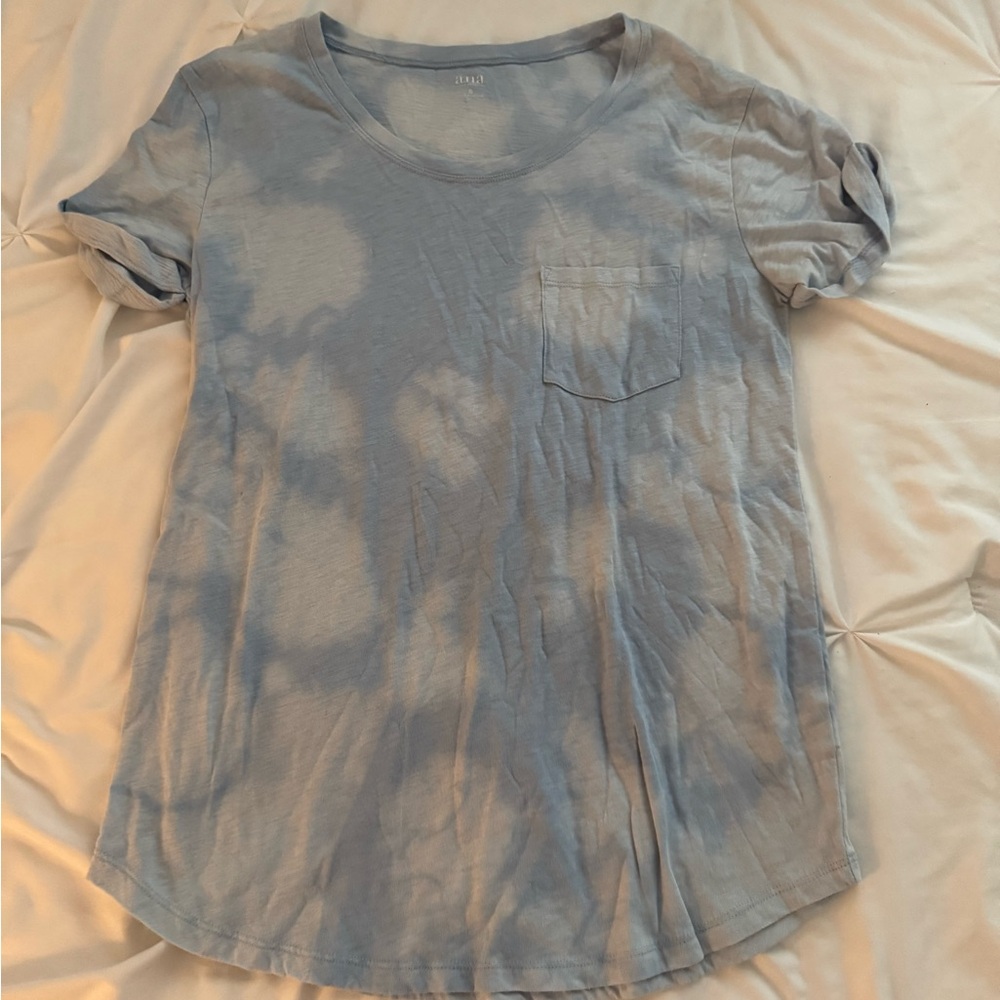 a.n.a Gray Blue Short Sleeve